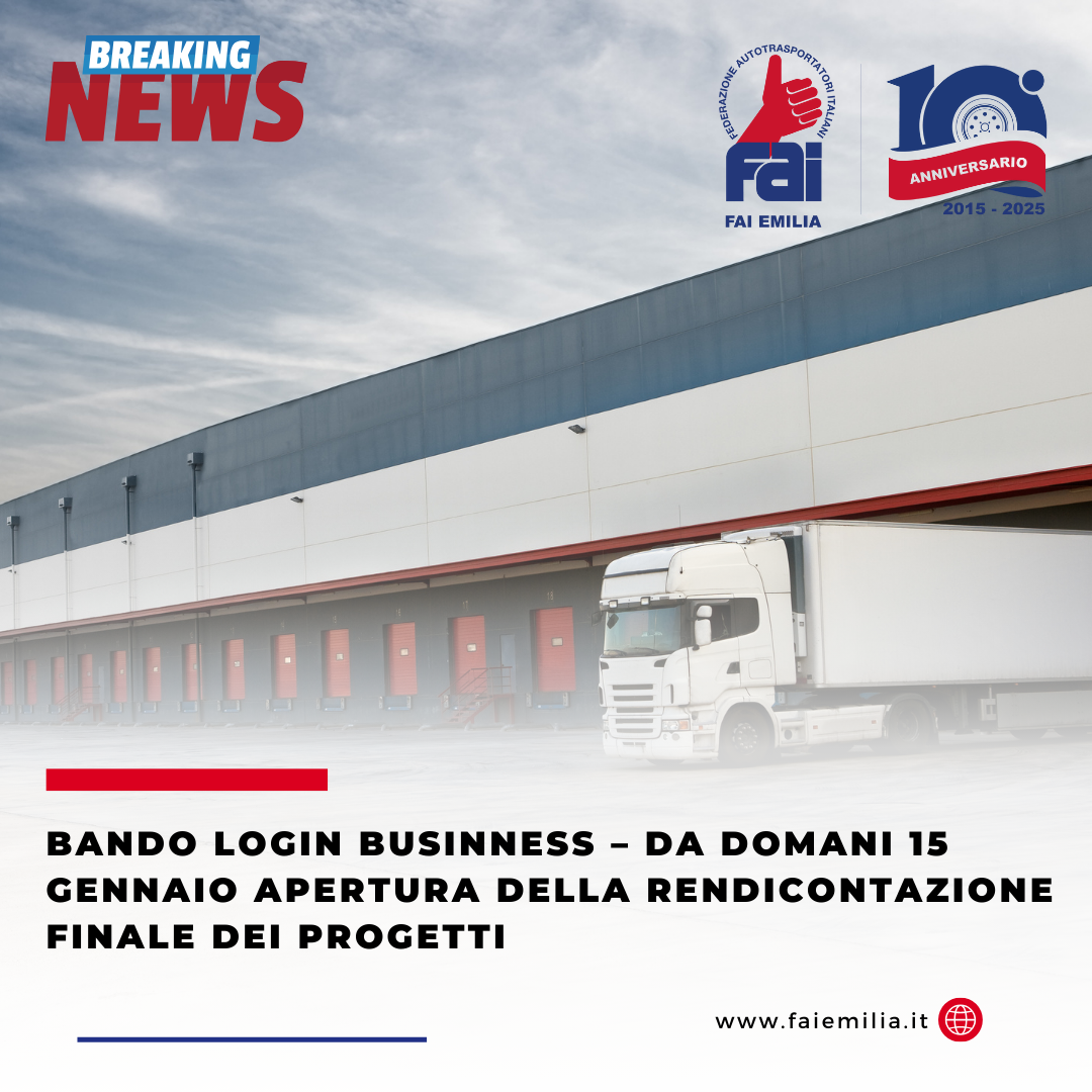 Bando LogIn Businness – Apertura della Rendicontazione finale dei progetti