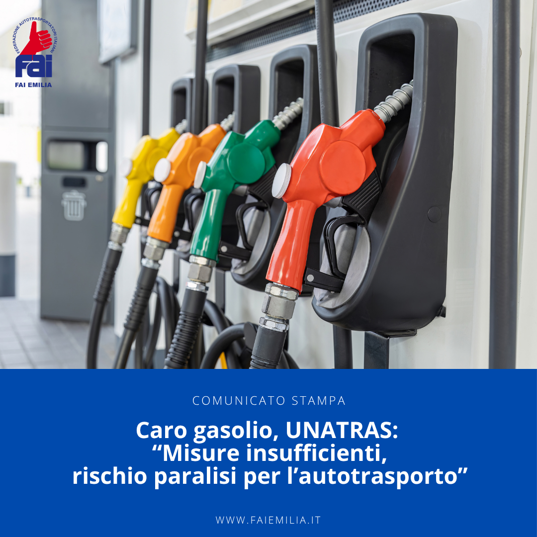 Caro gasolio, UNATRAS: Misure insufficienti – rischio paralisi per l’autotrasporto