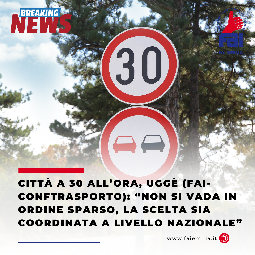 Città a 30 all’ora