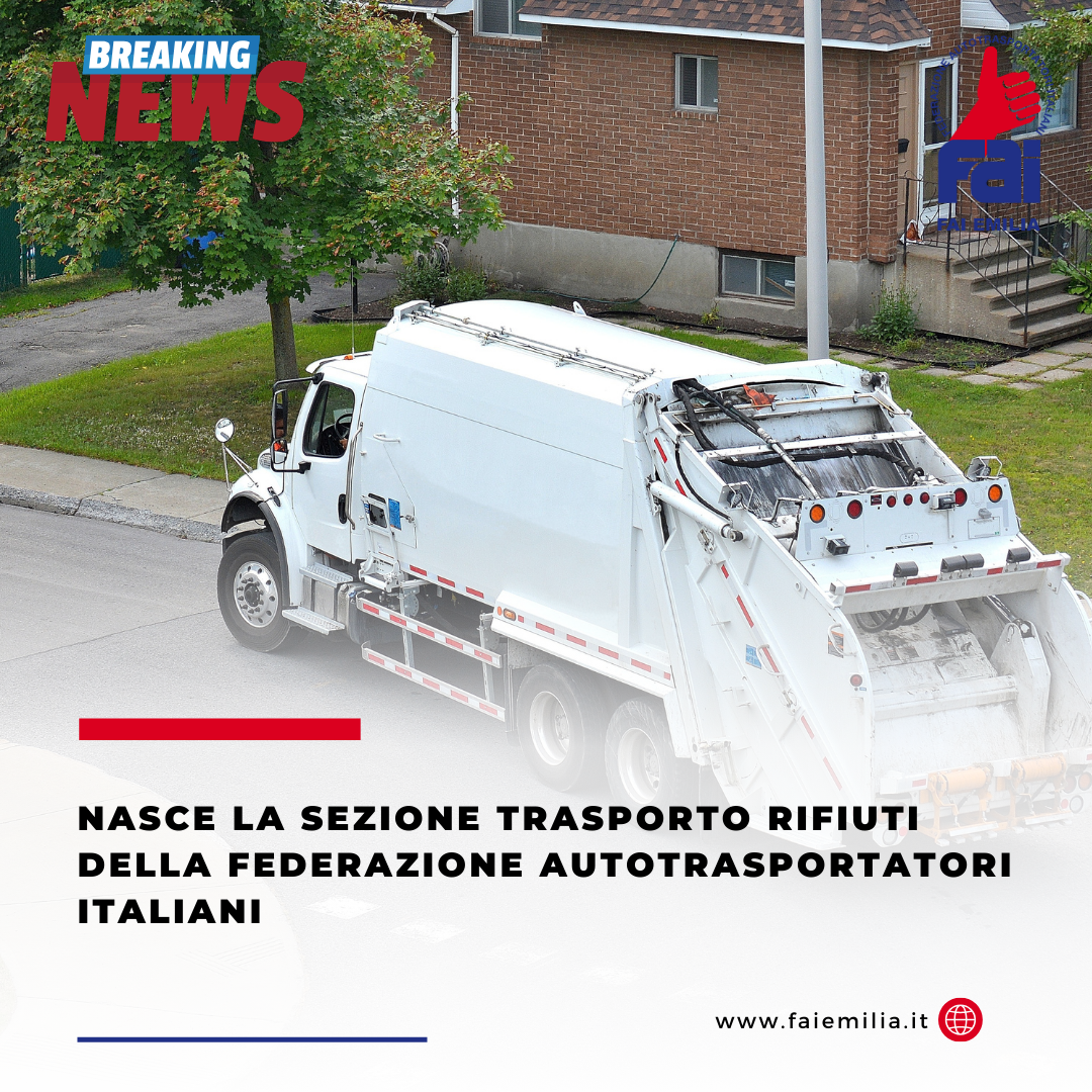 Costituita la sezione del trasporto rifiuti