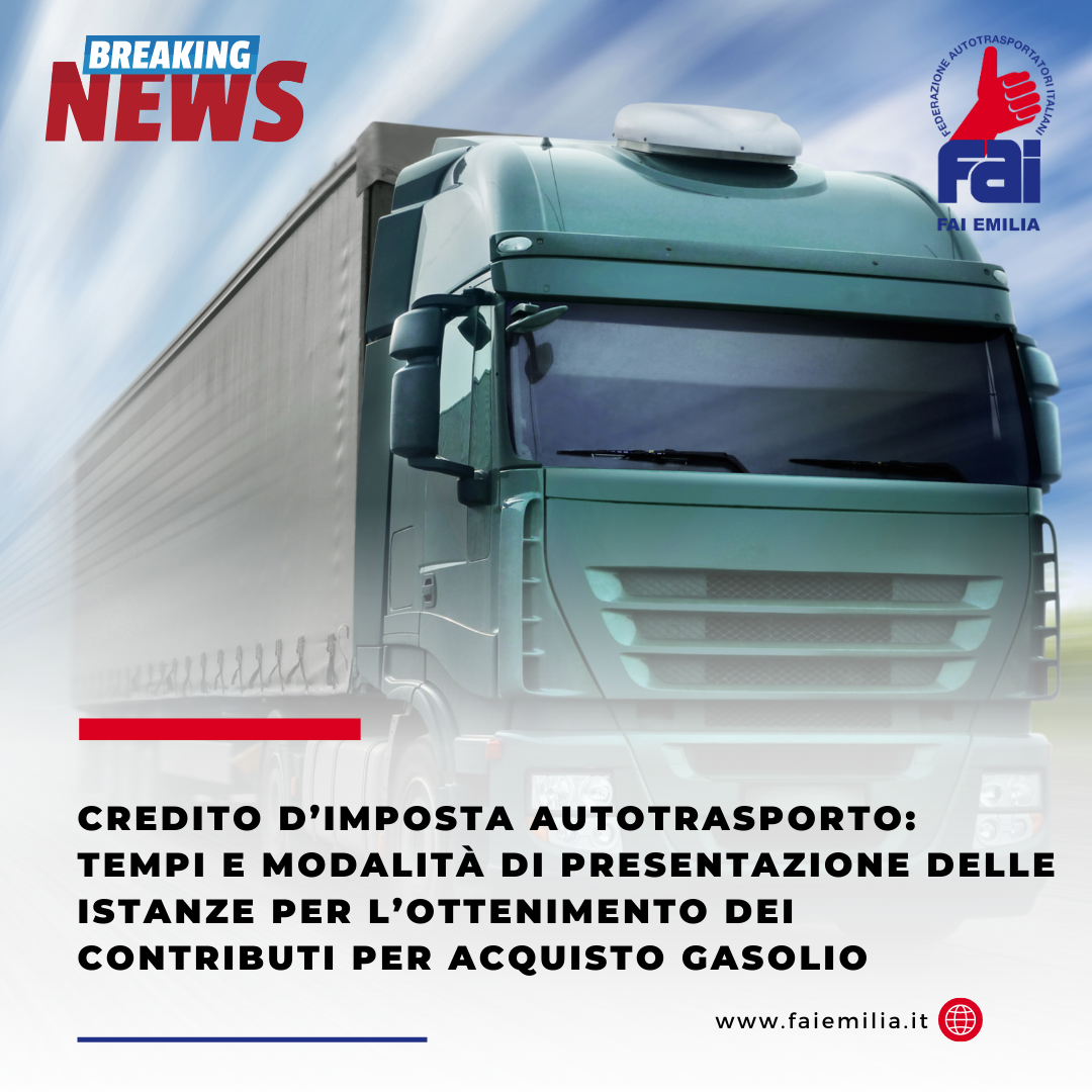 Credito d’imposta autotrasporto