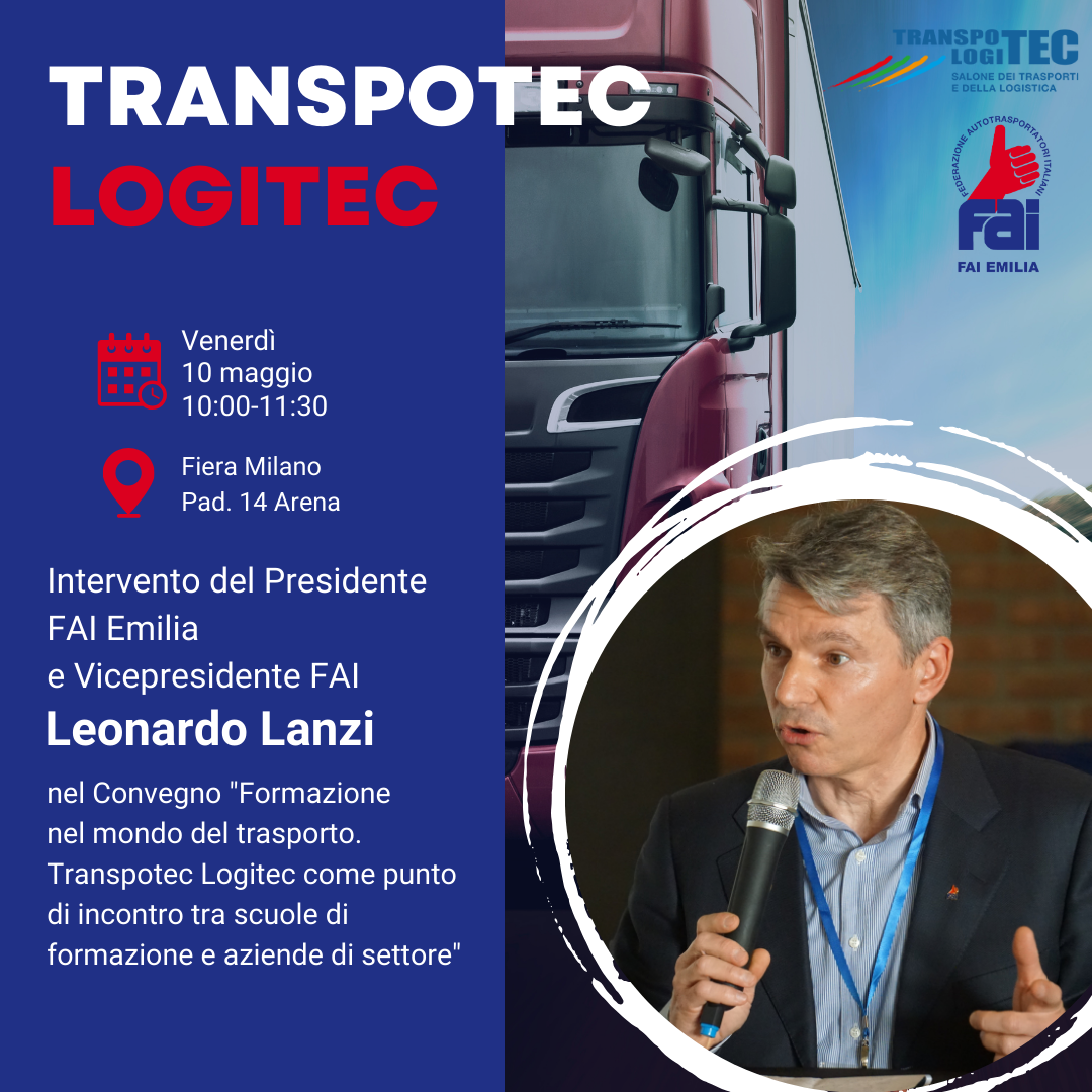 FAI Emilia al Transpotec Logitec: intervento del Presidente Leonardo Lanzi