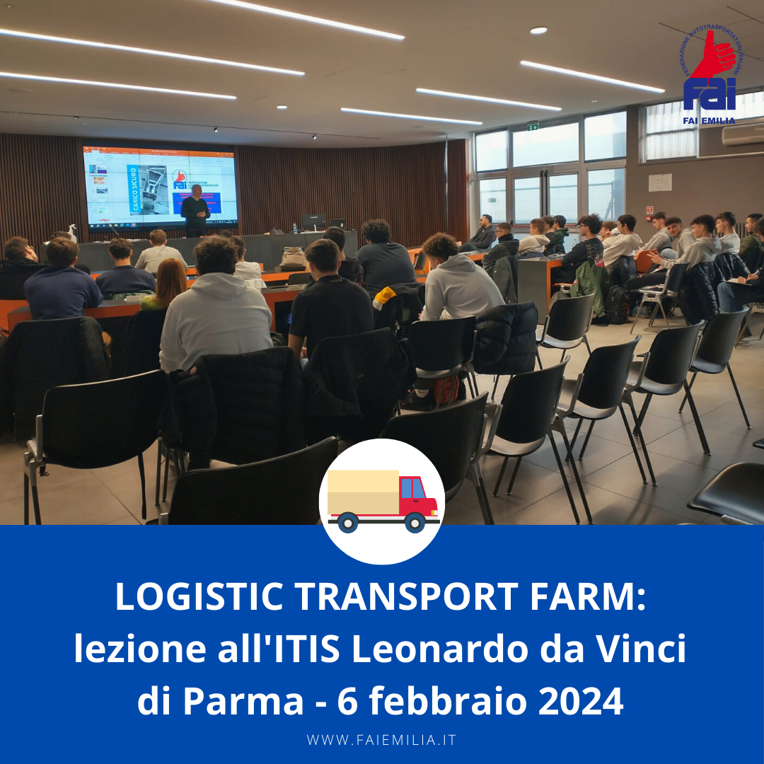 Logistic Transport Farm: una nuova lezione all'ITIS di Parma 