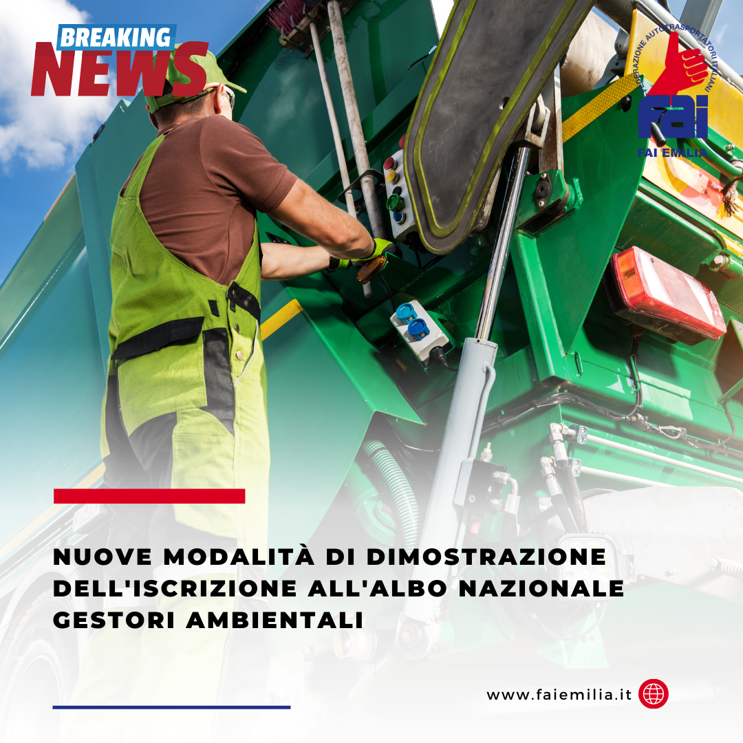 Nuove modalità di dimostrazione dell'iscrizione all'Albo nazionale gestori ambientali