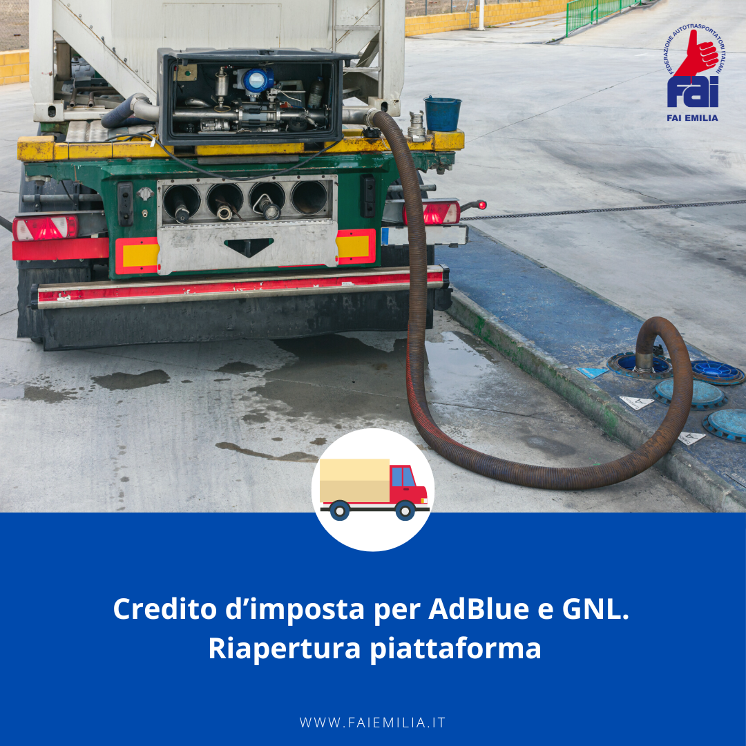 Riapertura piattaforma adblue