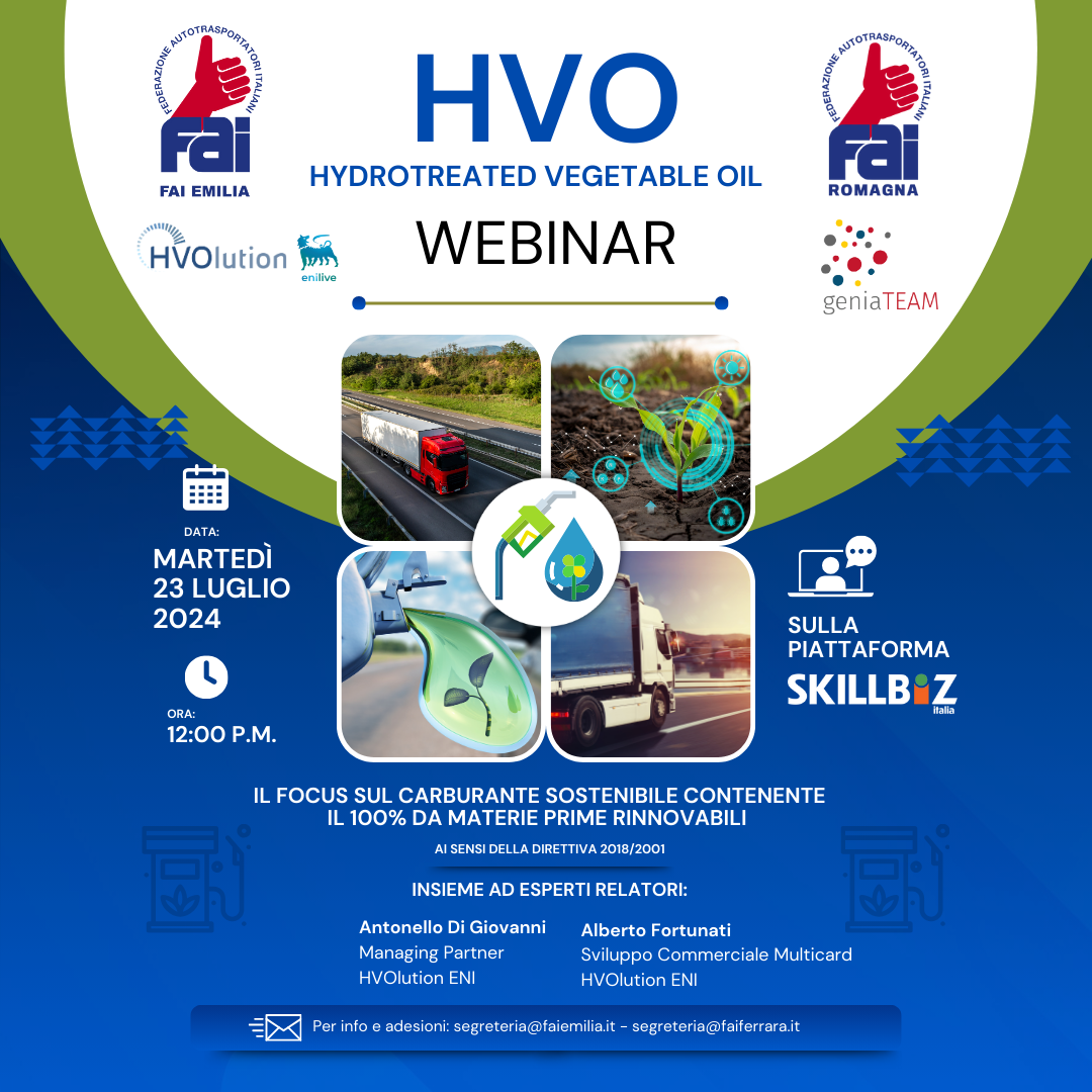 WEBINAR HVO - 23 luglio 2024
